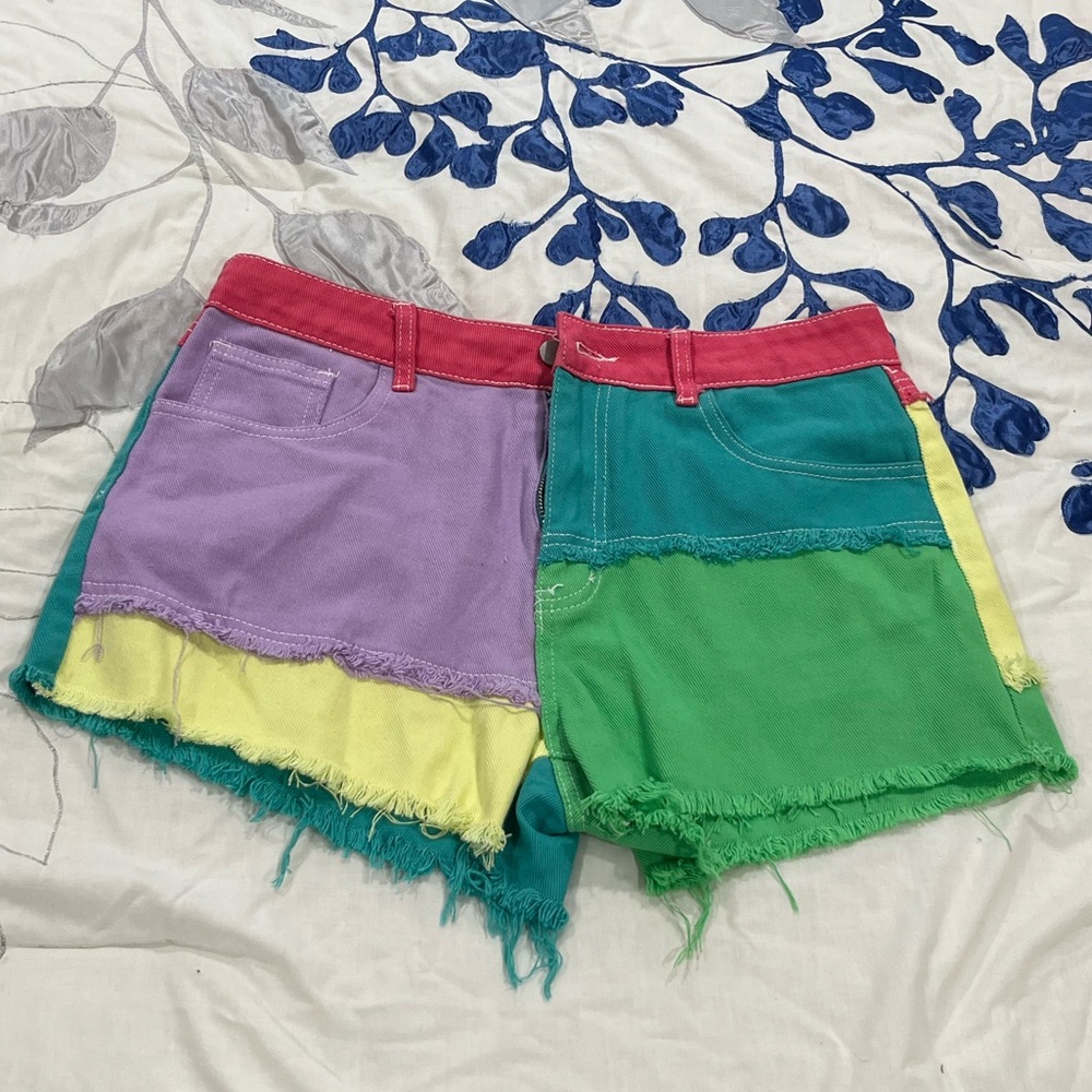 Color Block Retro Jeans